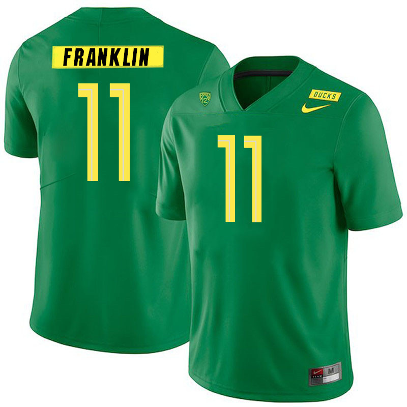 Men #11 Troy Franklin Oregon Ducks College Football Jerseys Stitched Sale-Green